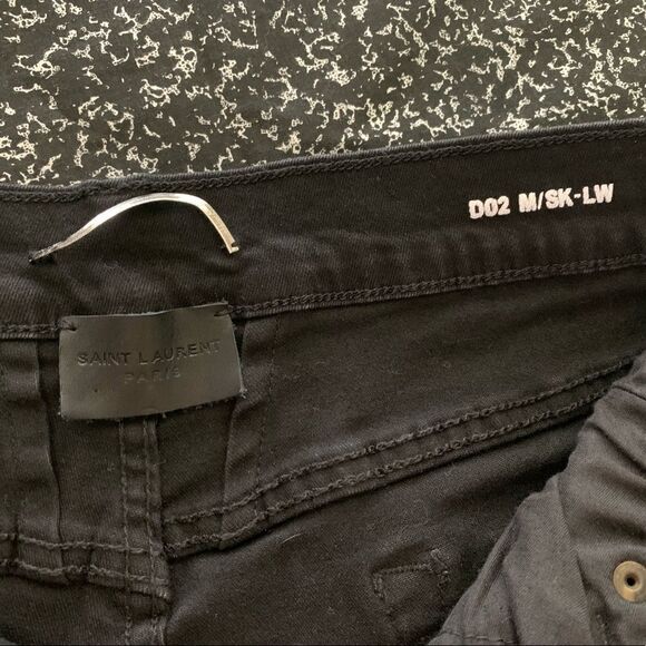 Black Yves Saint Laurent Jeans - Picture 8 of 9